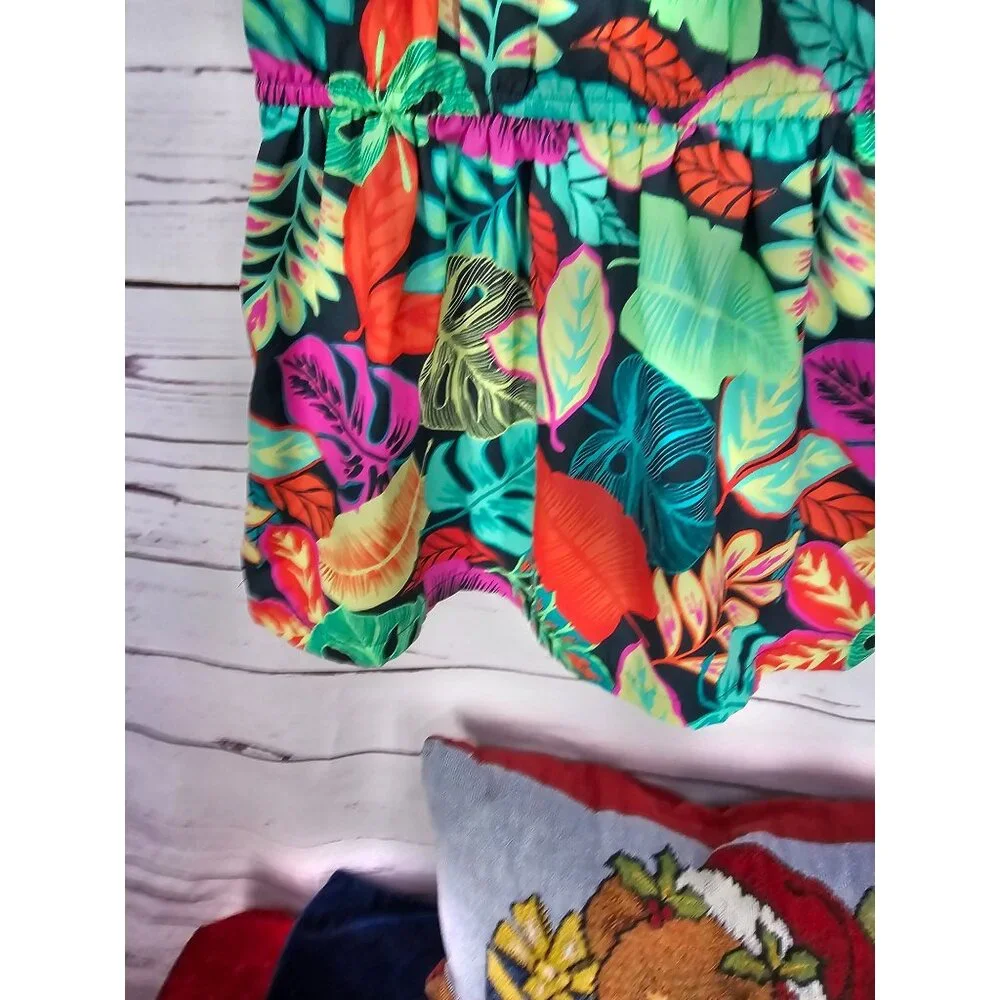 Cherokee Girls Floral Safari Spaghetti Strap Sundress size 3T‎
